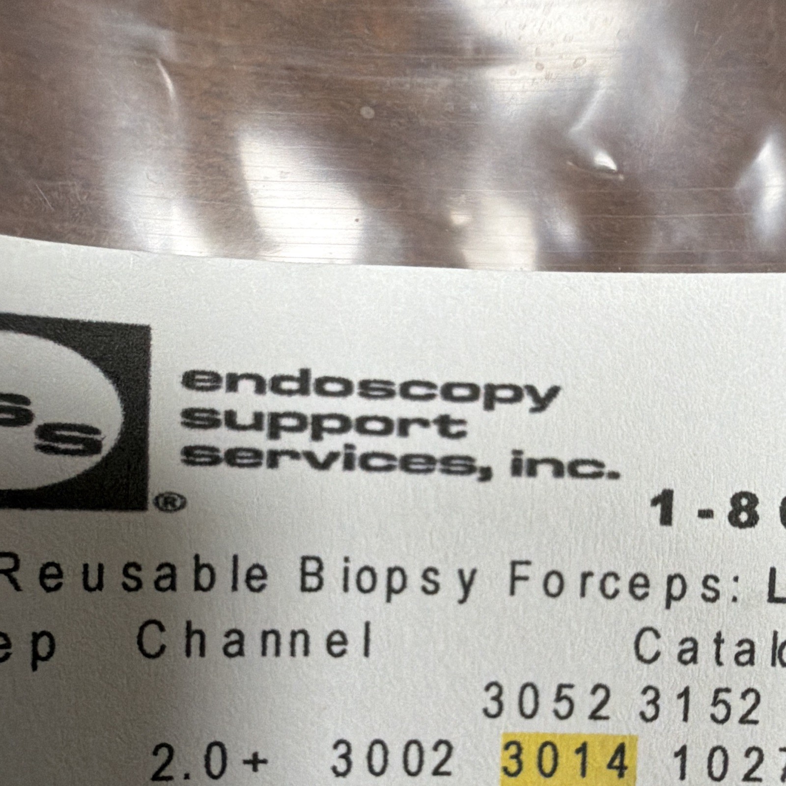 Endoscopy Support Services 3014 Reusable Non-Sterile Biopsy Forceps