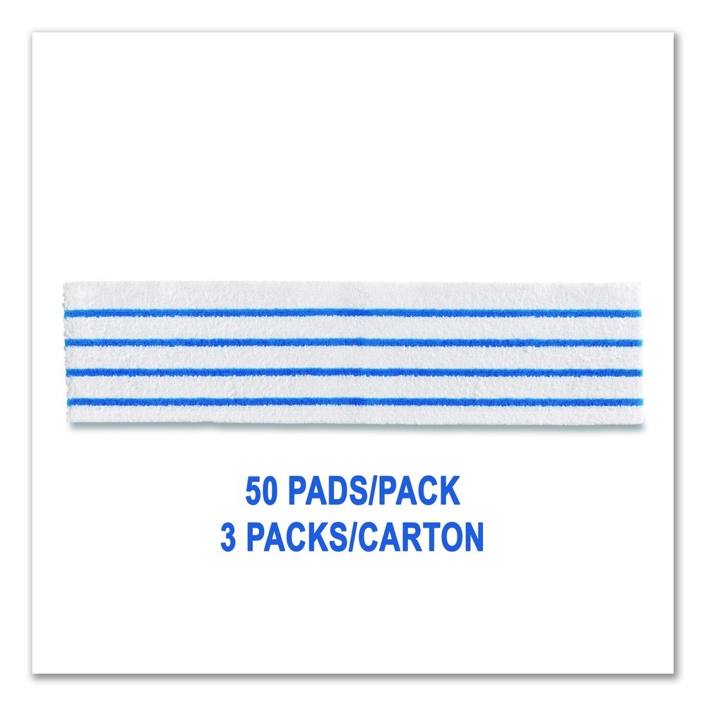 Rubbermaid Commercial HYGEN 2134282 Microfiber Pad – Wht/Blu Stripes (3/CT) New