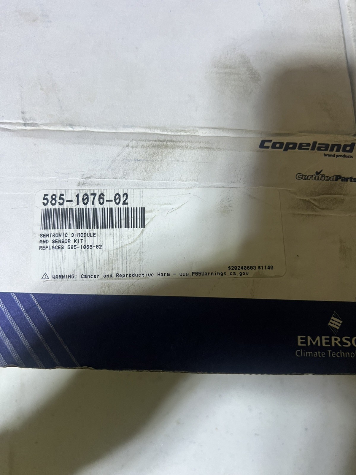 Copeland 585-1076-02 – Sentronic 3 MODULE & SENSOR KIT. 585-1066-02 Replacement