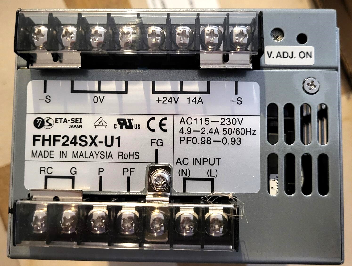 ETA FHF24SX-U1 Power supply 24 V DC 14 A 110 V / 230 V AC