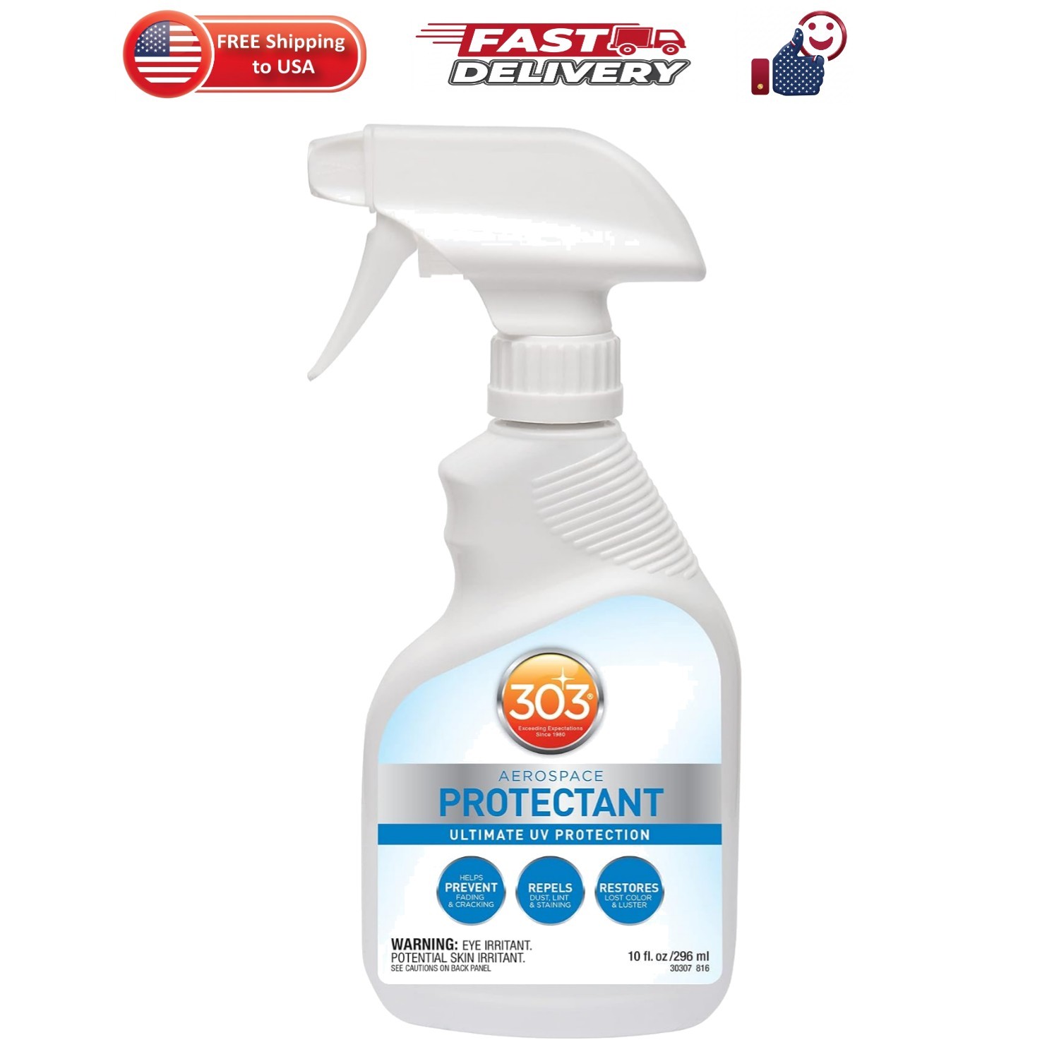 303 Aerospace Protectant for Vinyl, Plastic & Rubber, 10 oz | Provides UV pro…