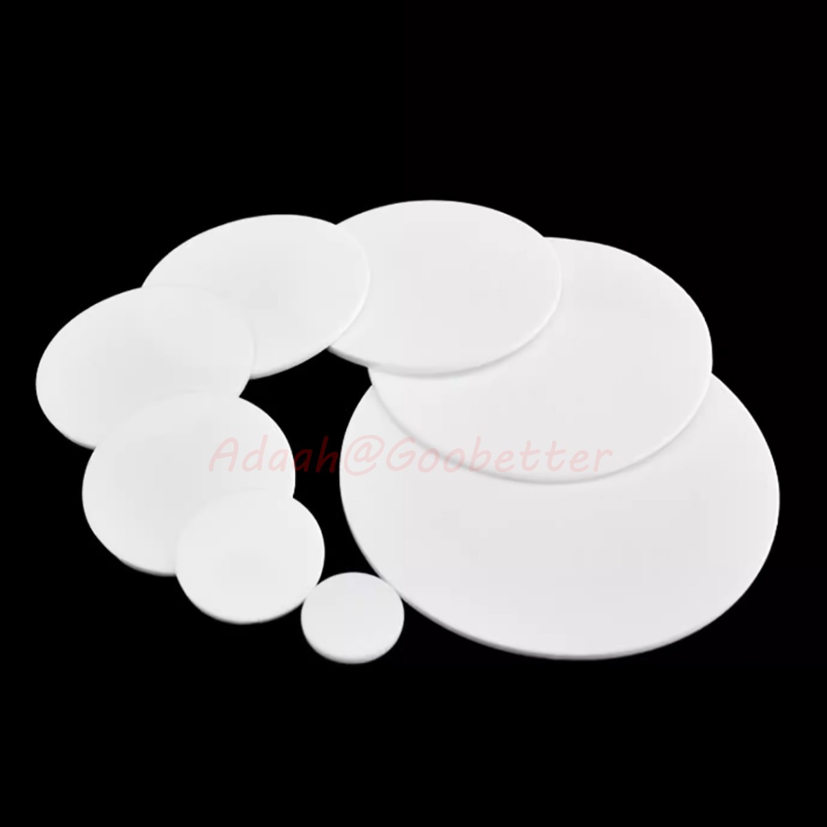 PTFE Discs Solid Round Sheet Pads Sealed Cushioning DN15 – DN800 Thickness 3mm
