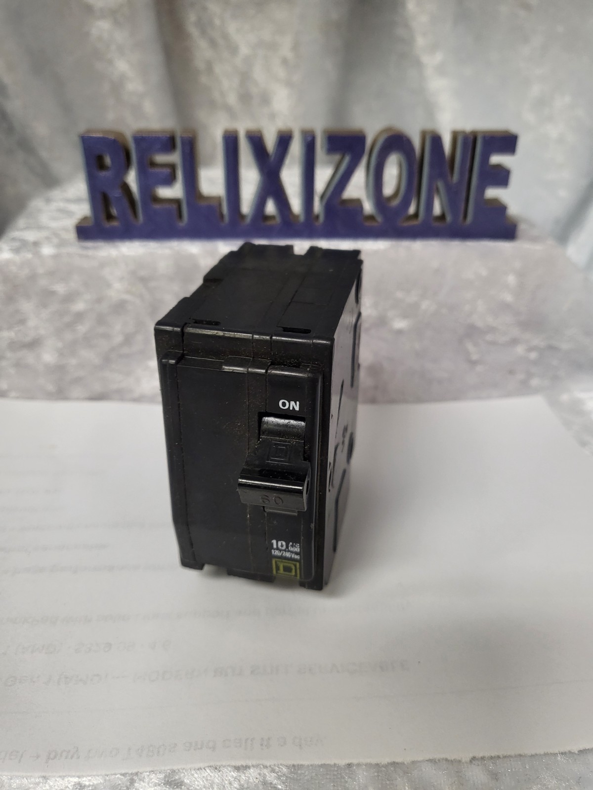 Square D QO260 60 Amp 2 Pole Circuit Breaker 120/240V HACR Used