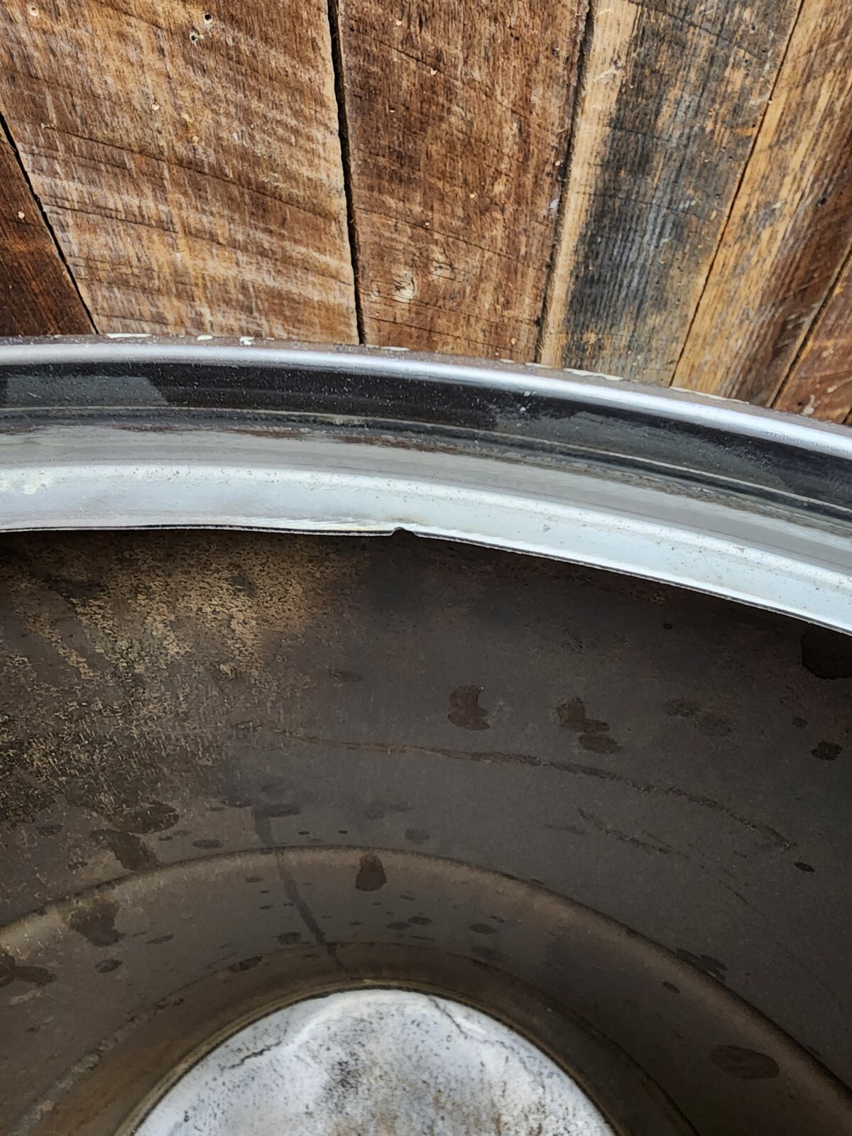 1 USED 55 Gallon Stainless Drum Barrel (Cut Out) Open Top