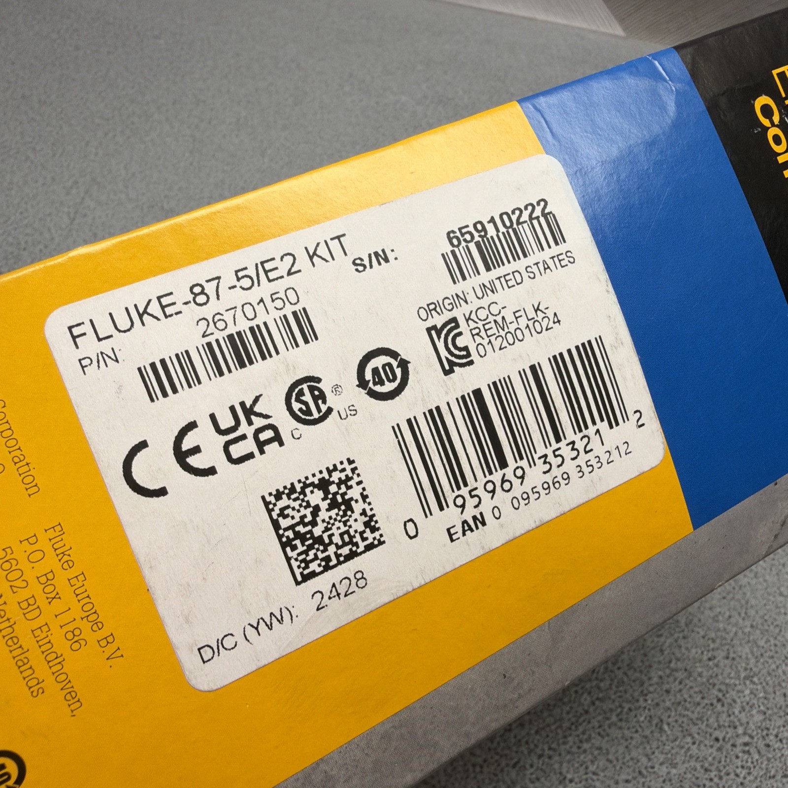 FLUKE 87V/E2 KIT INDUSTRIAL ELECTRICIAN COMBO KIT