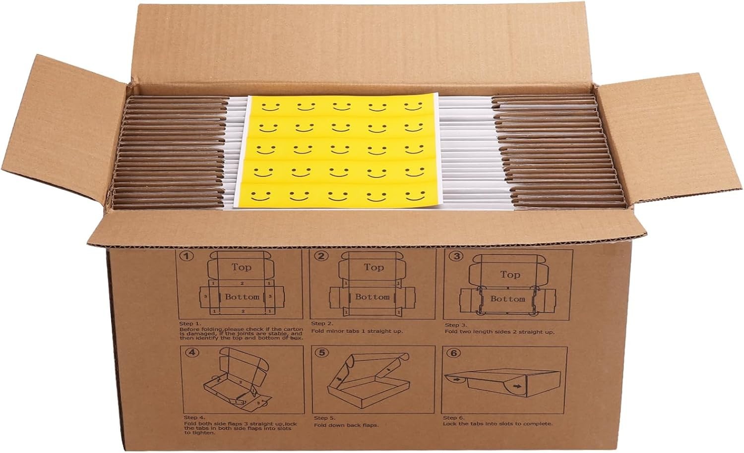 Set of 25 White 8x6x3 Inches Corrugated Shipping Boxes – Eco-Friendly Solution