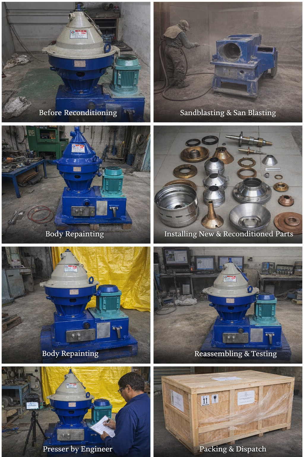 Alfa Laval MMPX 404 Oil Separator Purifier Fuel Oil Selfjector