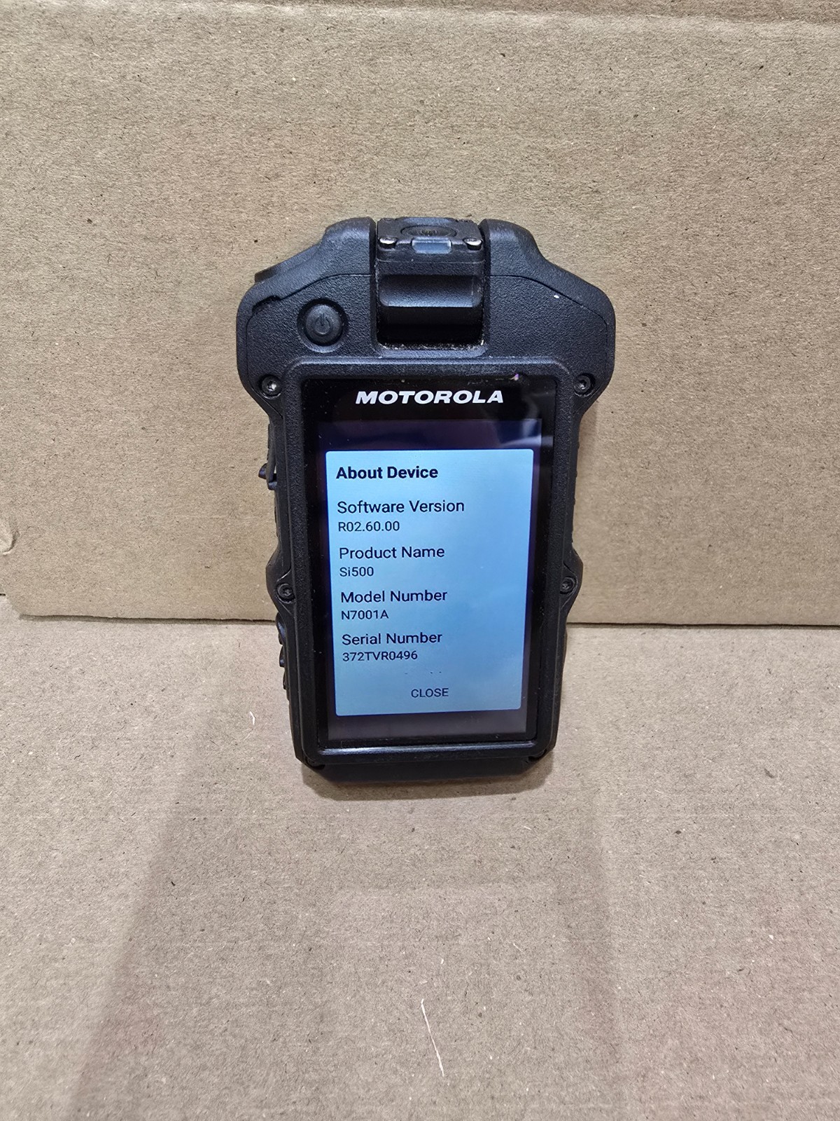 Motorola Si500 M7001A Video Speaker Microphone Body Camera With Accessories Lot1