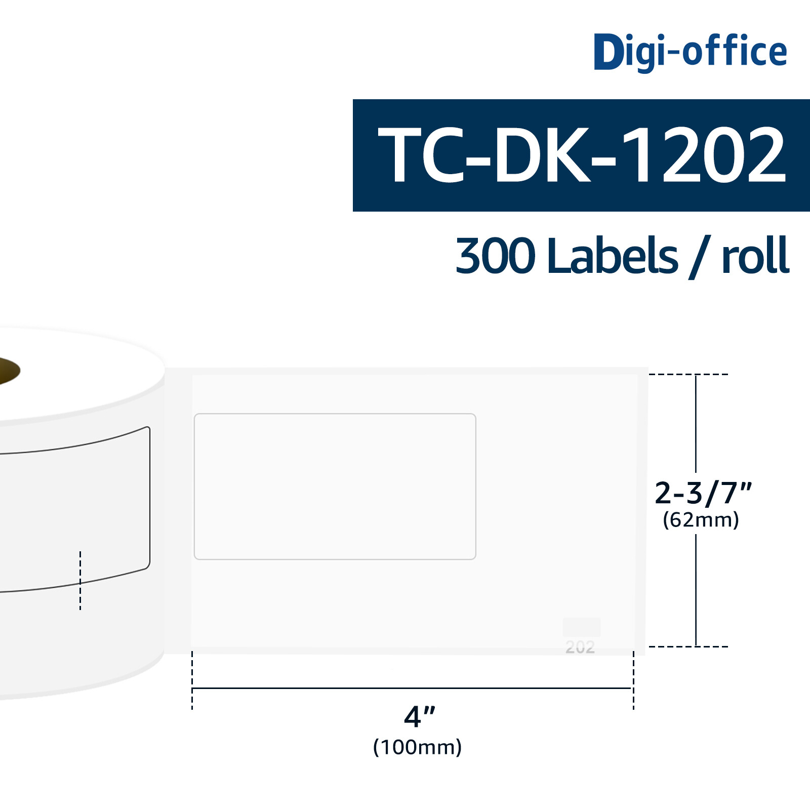 DK-1202 Shipping Labels Compatible with Brother QL-500 DK-1202 (2.4 in x 3.9 in)
