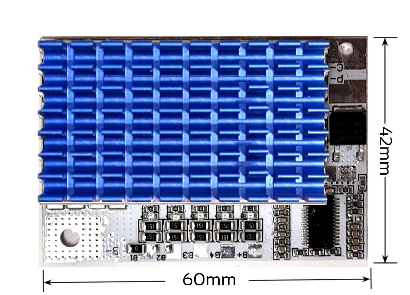 4S 100A 12V 16.8V Li-ion Lithium BMS LED Heatsink Battery Balance