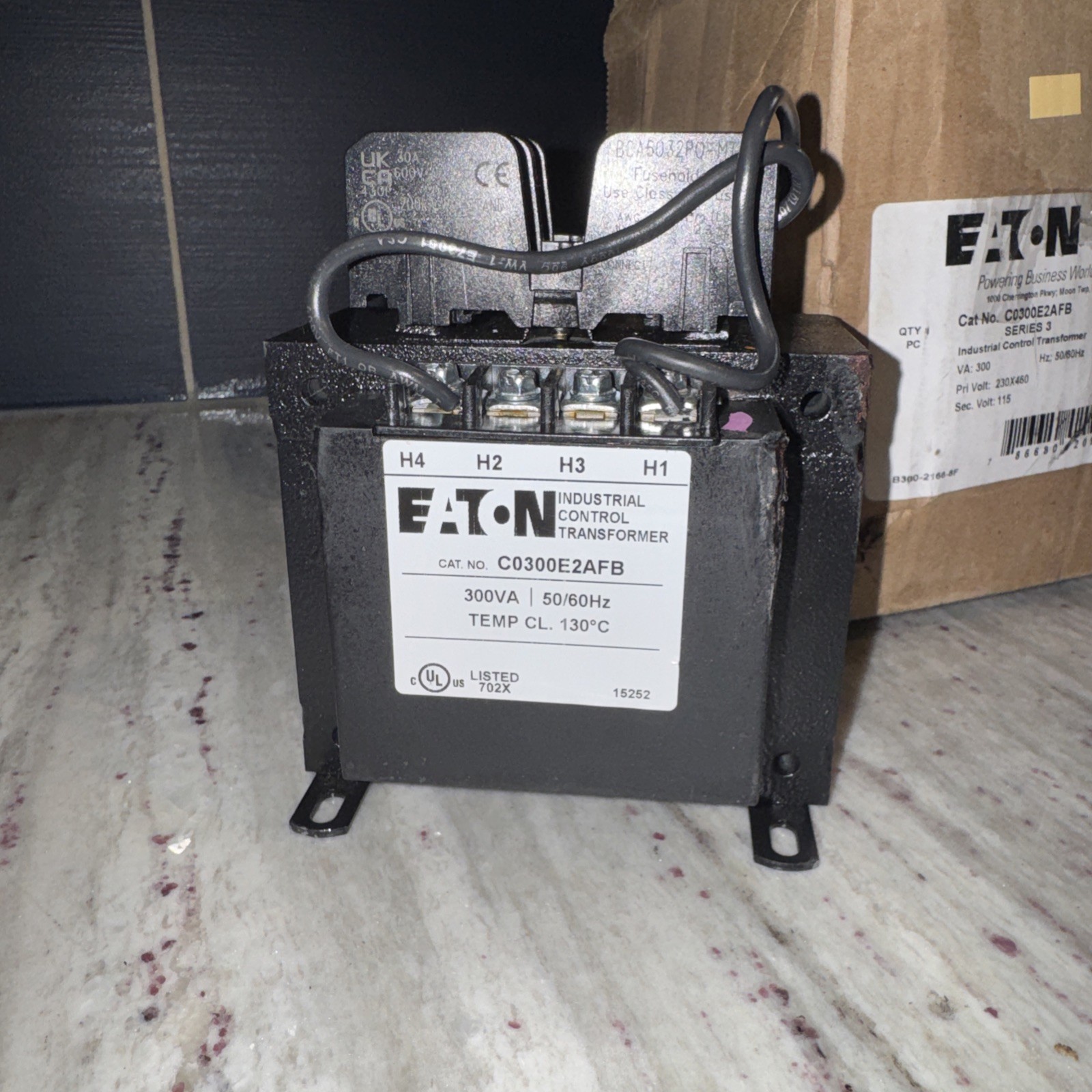 EATON C0300E2AFB 300VA Industrial Control Transformer New Old Stock