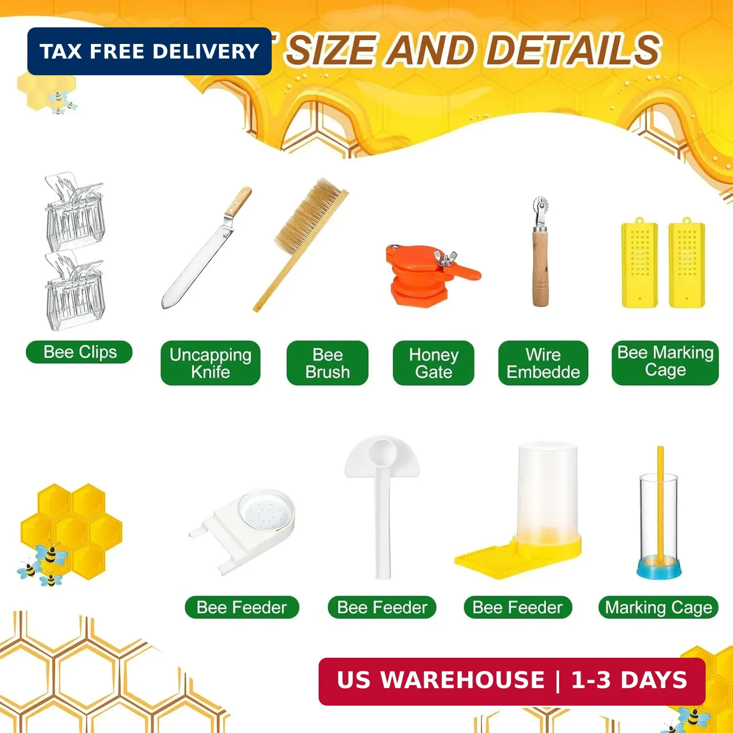 30 Pcs Beekeeping Supplies Beehive Equipment Beekeeping Starter Kit Bee Keeper S