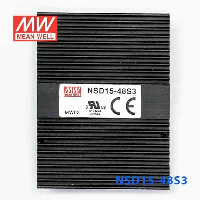 Mean Well NSD15-48S3 DC-DC Converter – 12.375W – 18~72V in 3.3V out