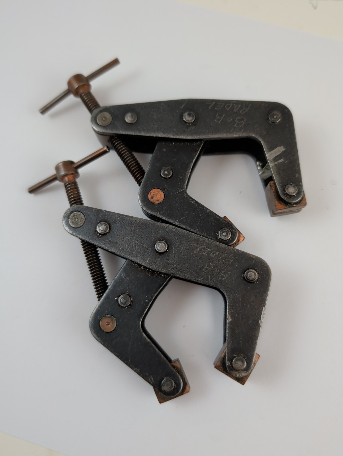 Set of 2 Kant Twist 405 2″ Cantilever C Clamps T-Handle Welding Machinist 67405