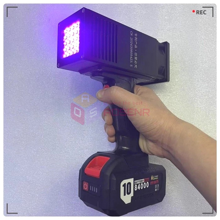 Car Paint Flaw Detection UV Curing Lamp Handheld Rechargeable UV LED Curing Lamp