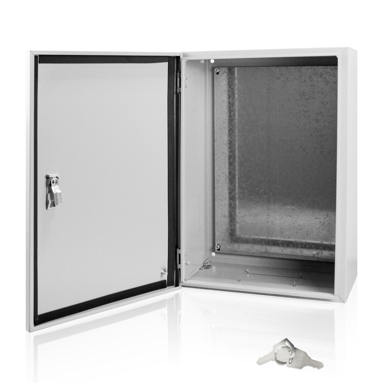 Wall Mount IP65 Carbon Steel Electrical Enclosure Box 24 x 16 x 10 inch
