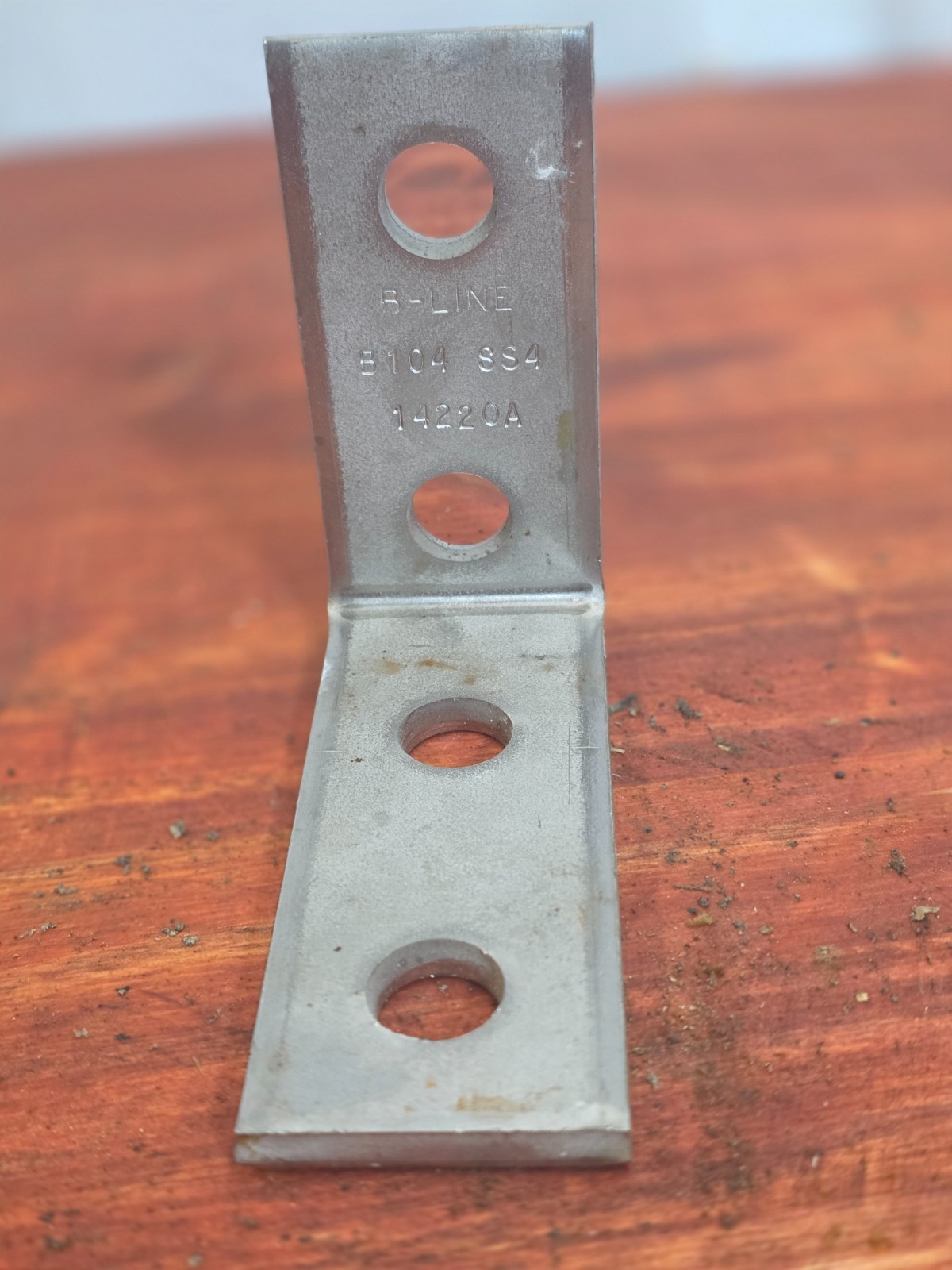B-Line B104SS4 4-Hole Stainless Steel 90° Corner Unistrut Bracket, New