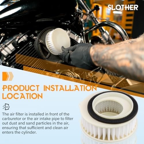 V Star 650 Air Filter 4TR-14451-00 Replacement for Yamaha V Star 650 XVS650 Cust