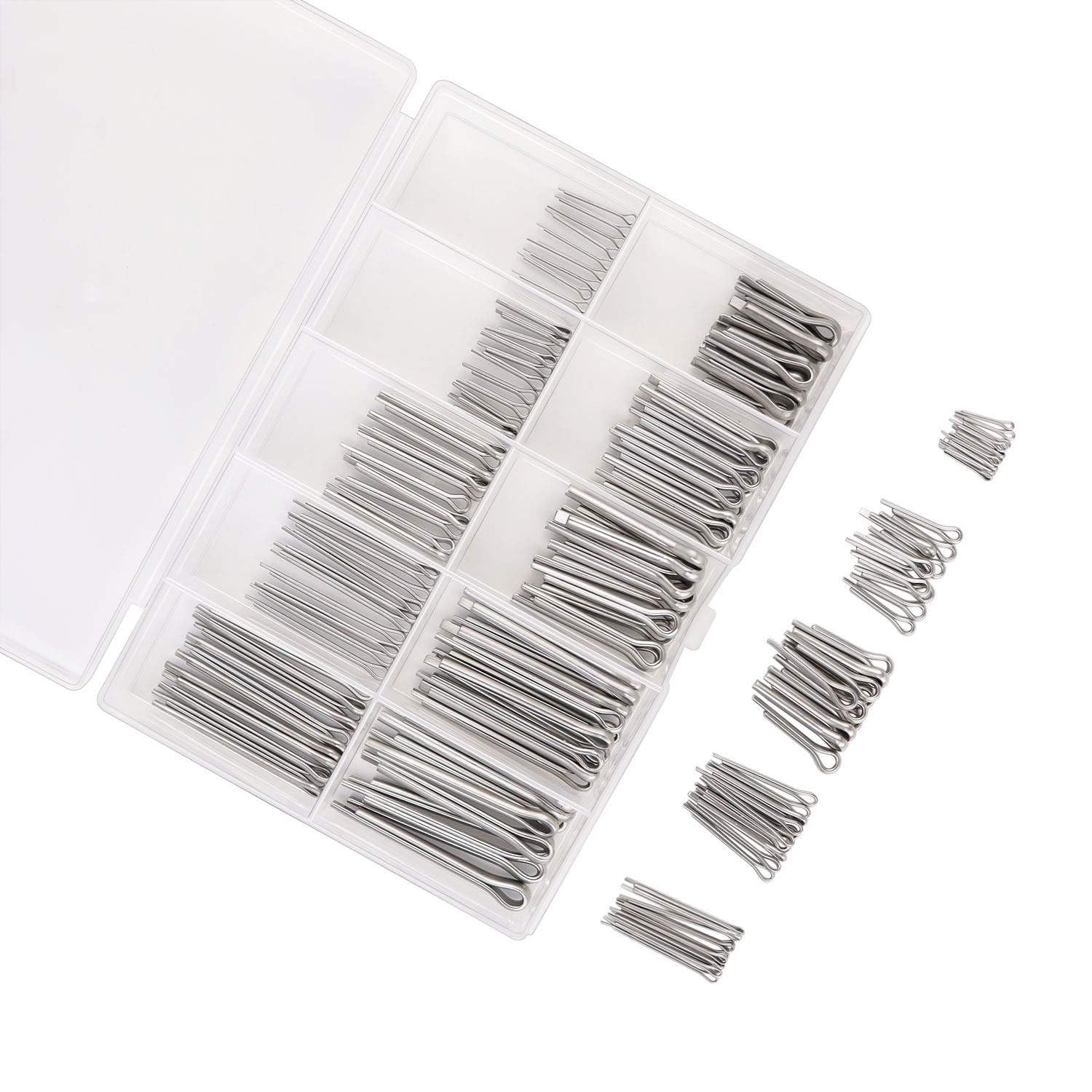 150 Pcs Automotive Cotter Pin 304 Stainless Steel Cotter Pins Assortment Kit …