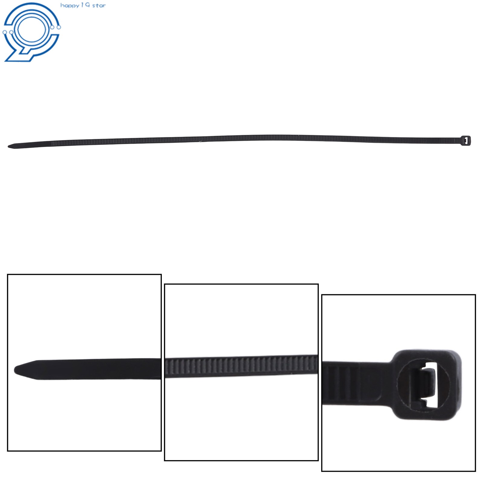 Zip Ties 1200pcs Nylon 14″ Heavy Duty 50lb Self-Locking Cable Ties Width 0.18in