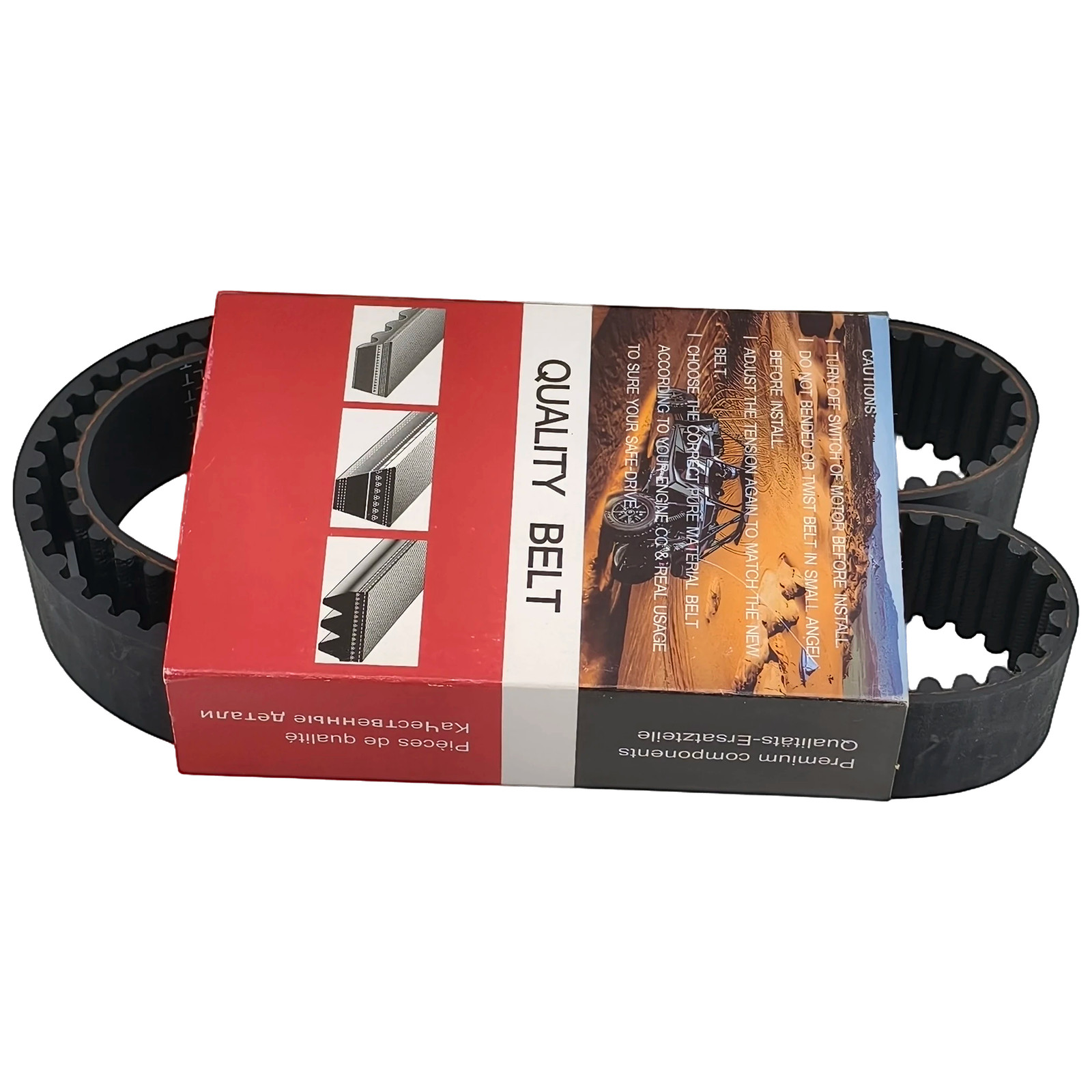 Belt Drives 8mm 11/2in. Primary Belt – 132T Motorcycle Street Bike BDL-30853-ST