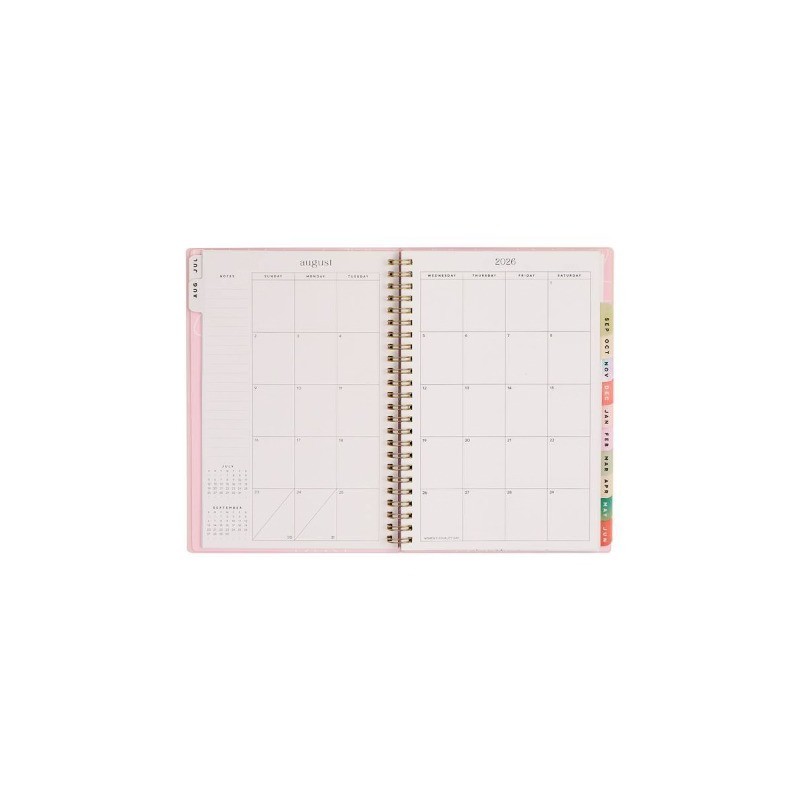 Happy Brands 2026-2027 6″x8.375″ Organized Liminal Garden Small 12 Months Twin