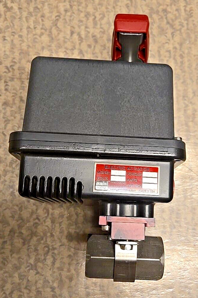 Gemini Valve 615 Actuator 120VAC with 1″ SS Ball Valve 1 76-4-RT-6 NEW 300in.lbs