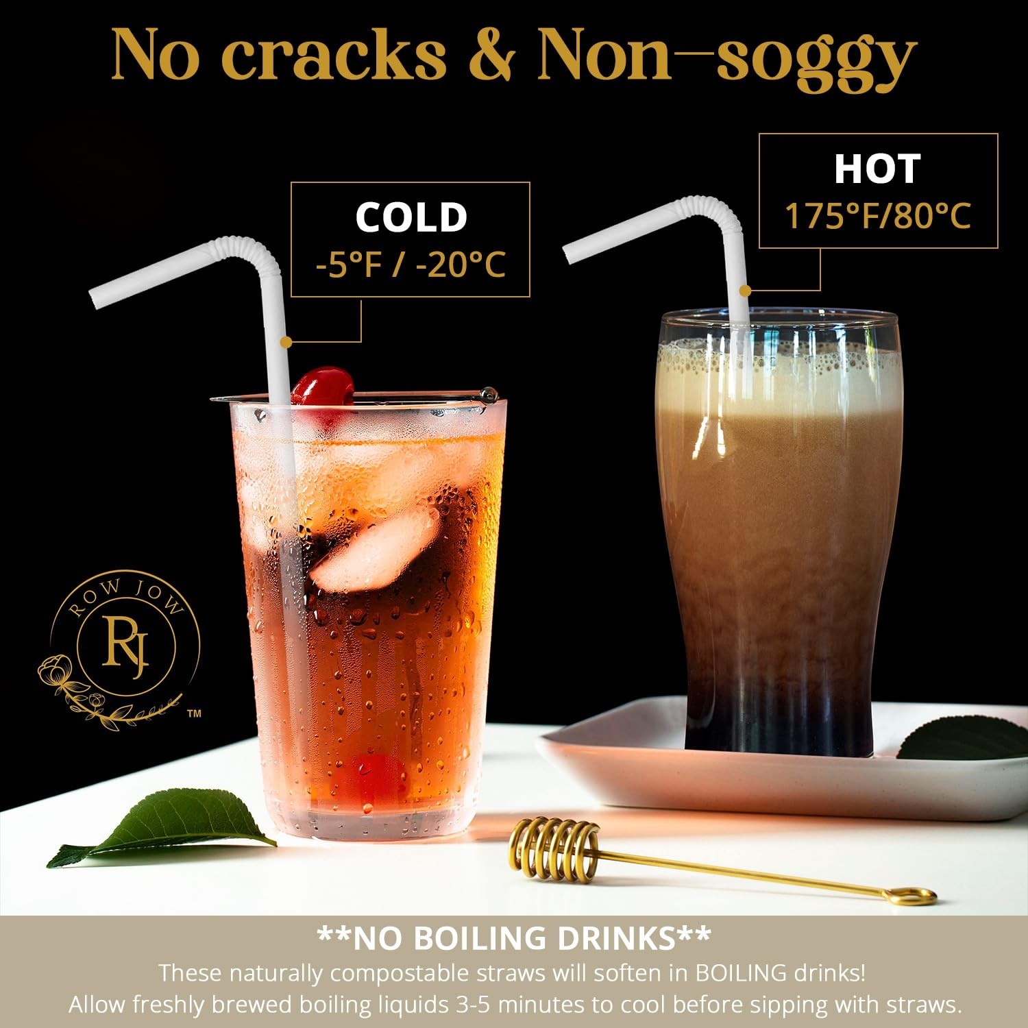 24 Hours Flex Paper Straws – (100pcs Paper Straws) 100% Biodegradable Ecofrie…