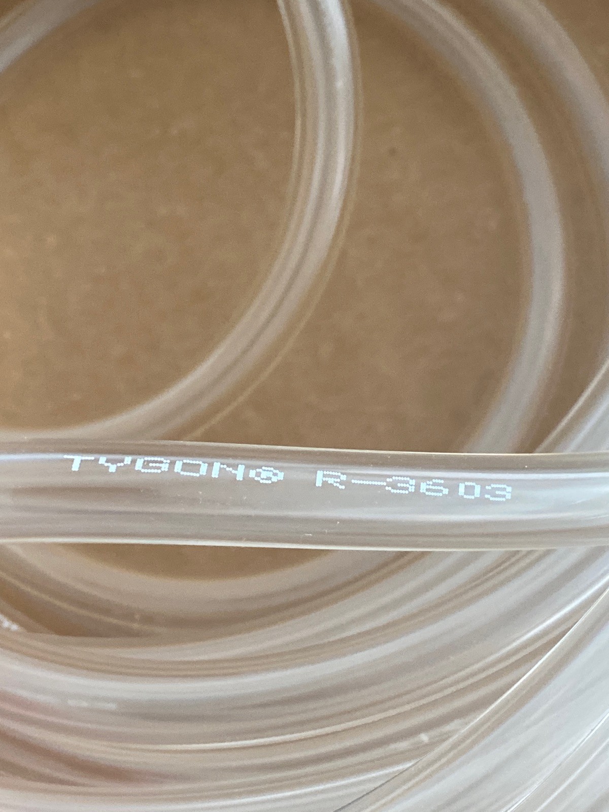 TYGON Formula R-3603 Laboratory Pump Tubing 5/16″ID 1/2″OD 50′ L