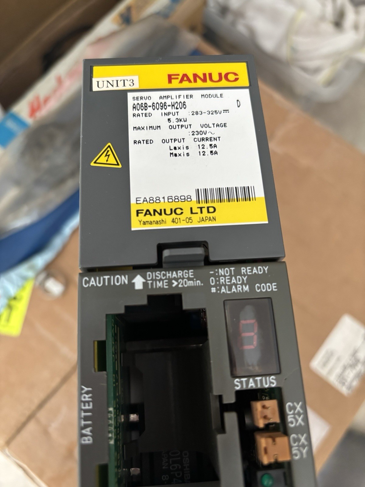 FANUC A06B-6096-H206 Servo Amp FOR PARTS ONLY Will Run Perfect After 50-60mins