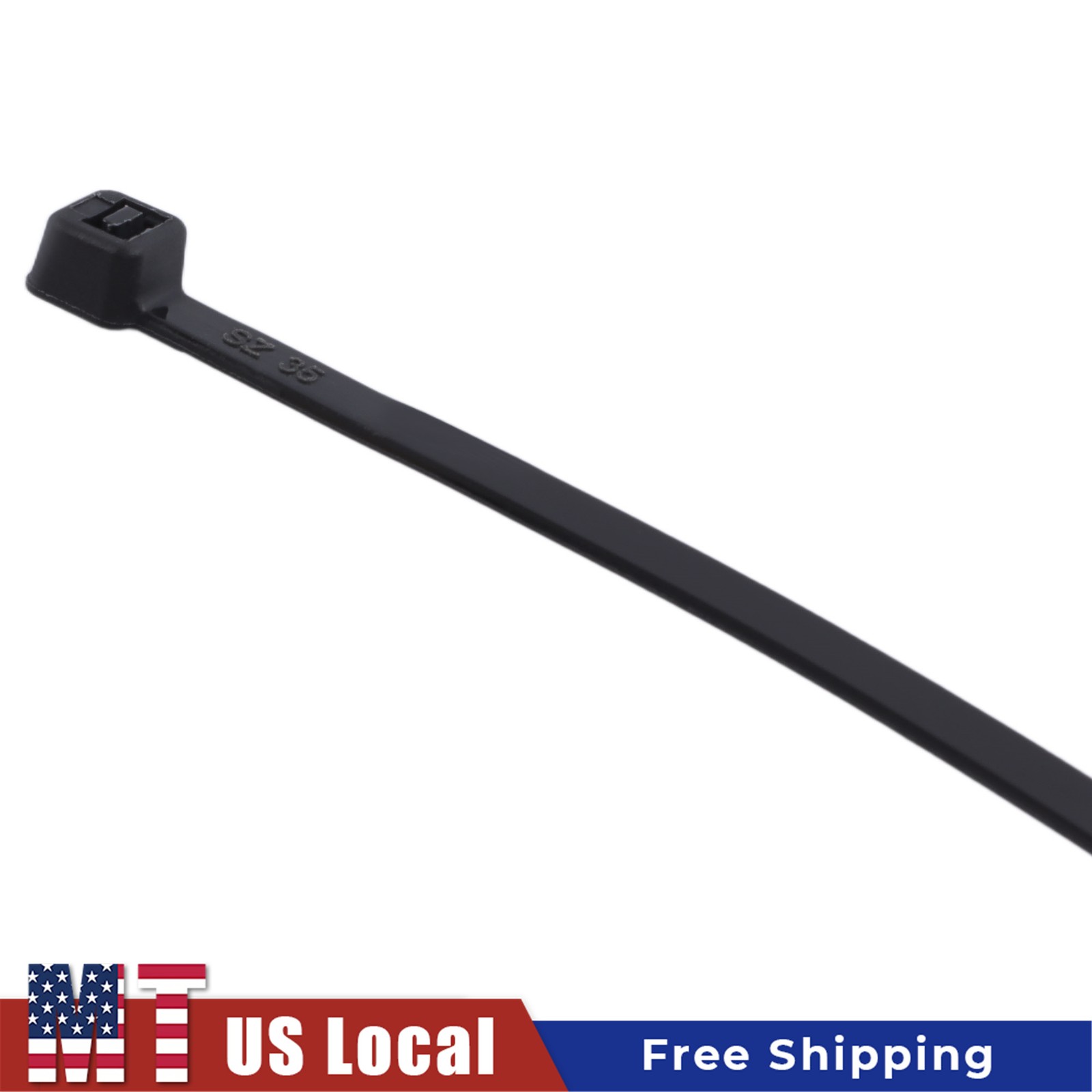 Self-Locking Zip Ties 1200pcs 14 Inch Nylon 50lb Heavy Duty 0.18in Width Black