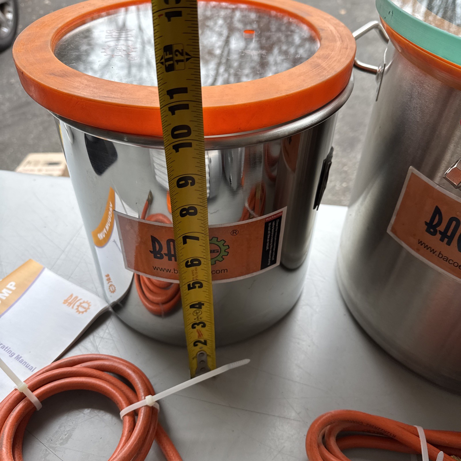 QTY 3 BACoeng Vacuum Pump Pots Hose READ! BAC OPEN TO DIVIDING LOT IF WANTED