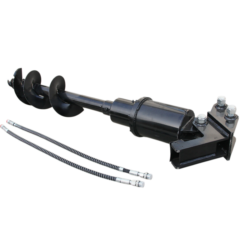 300mm Auger Drill Attachment for Mini Excavator Hydraulic Post Hole Digger Free