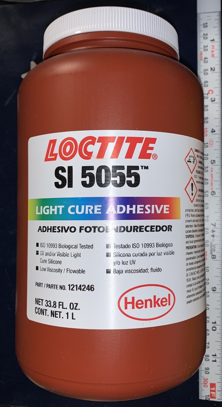 Loctite SI 5055 Light Cure Adhesive 1 Liter (33.8 FL. OZ.) EXP 01/25 1214246