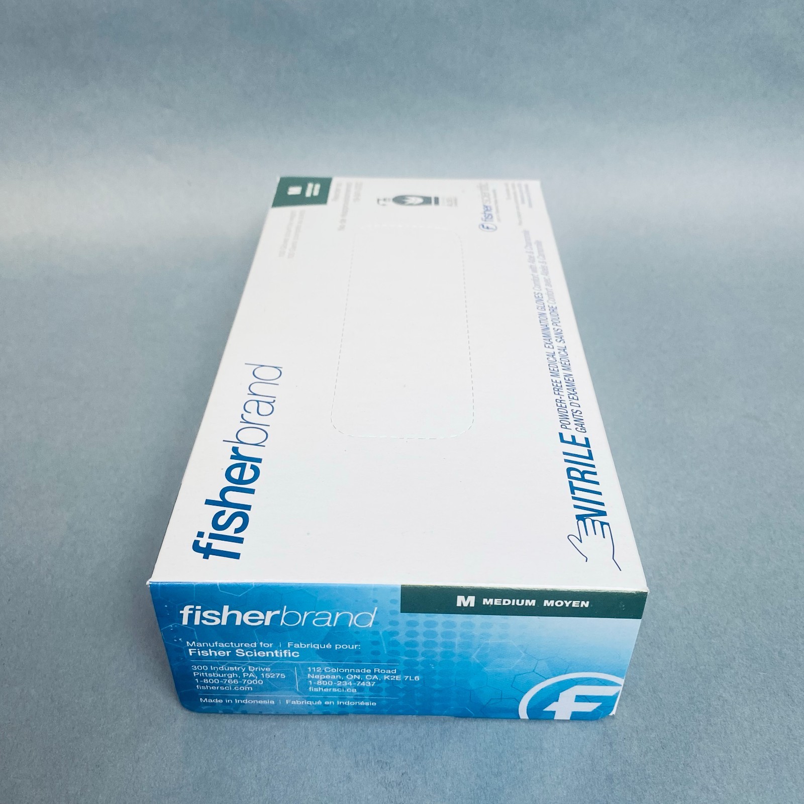 Fisherbrand Nitrile Gloves M Powder Free with Aloe 10 Boxes of 100 Gloves Each