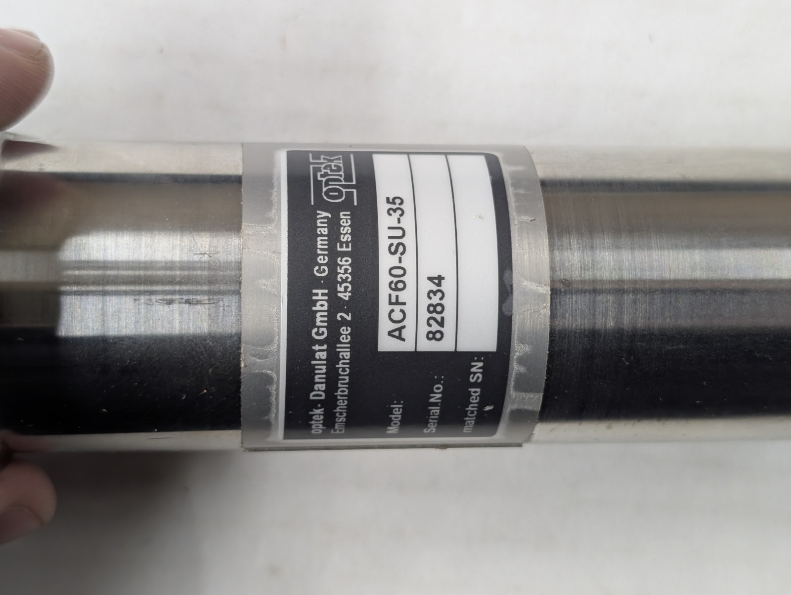 Optek Danulat ACF60-SU-35 Inline Conductivity Sensor S/N 82834 Bioprocess