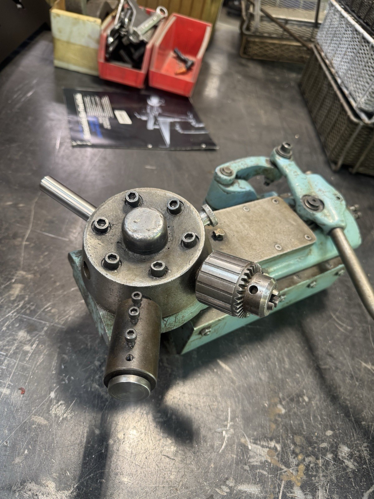 HARDINGE 6-POSITION LATHE TURRET ATTACHMENT – #L – FITS DSM-59, DV-59 LATHES