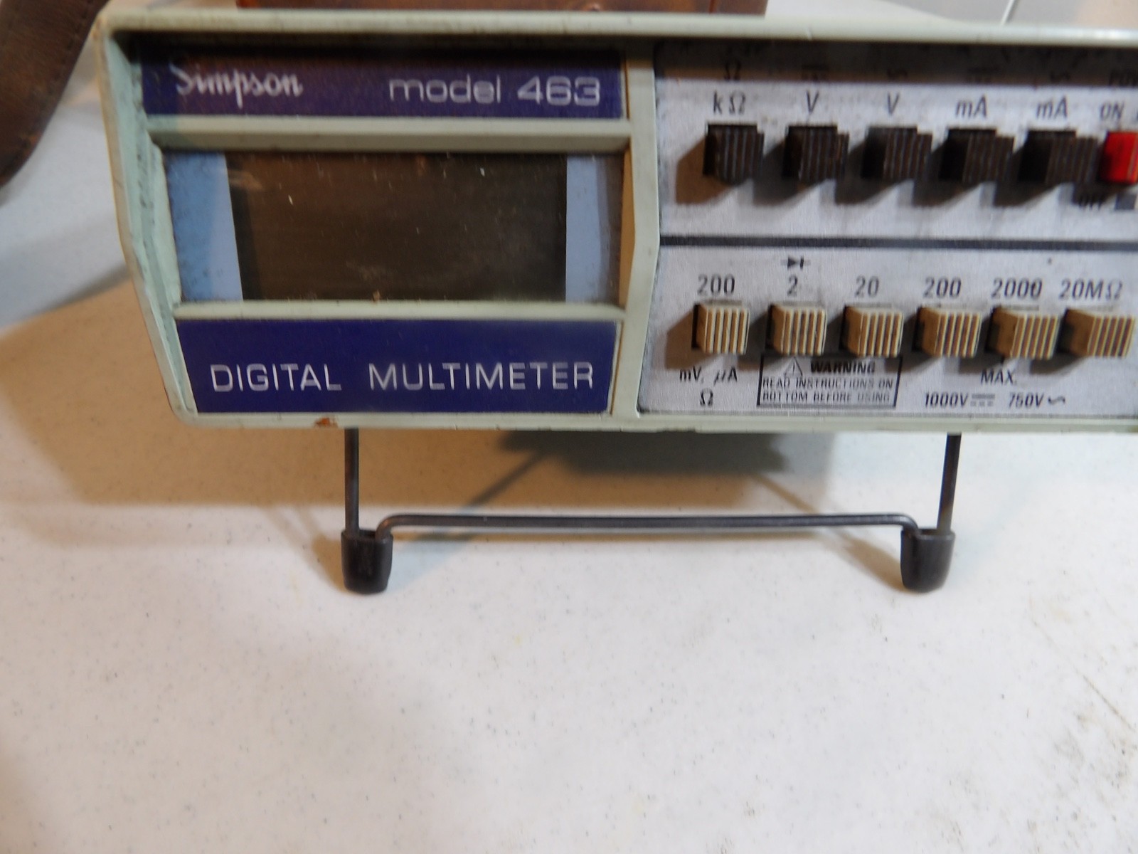 Vintage Simpson Model 463 Digital Multimeter ( parts only )