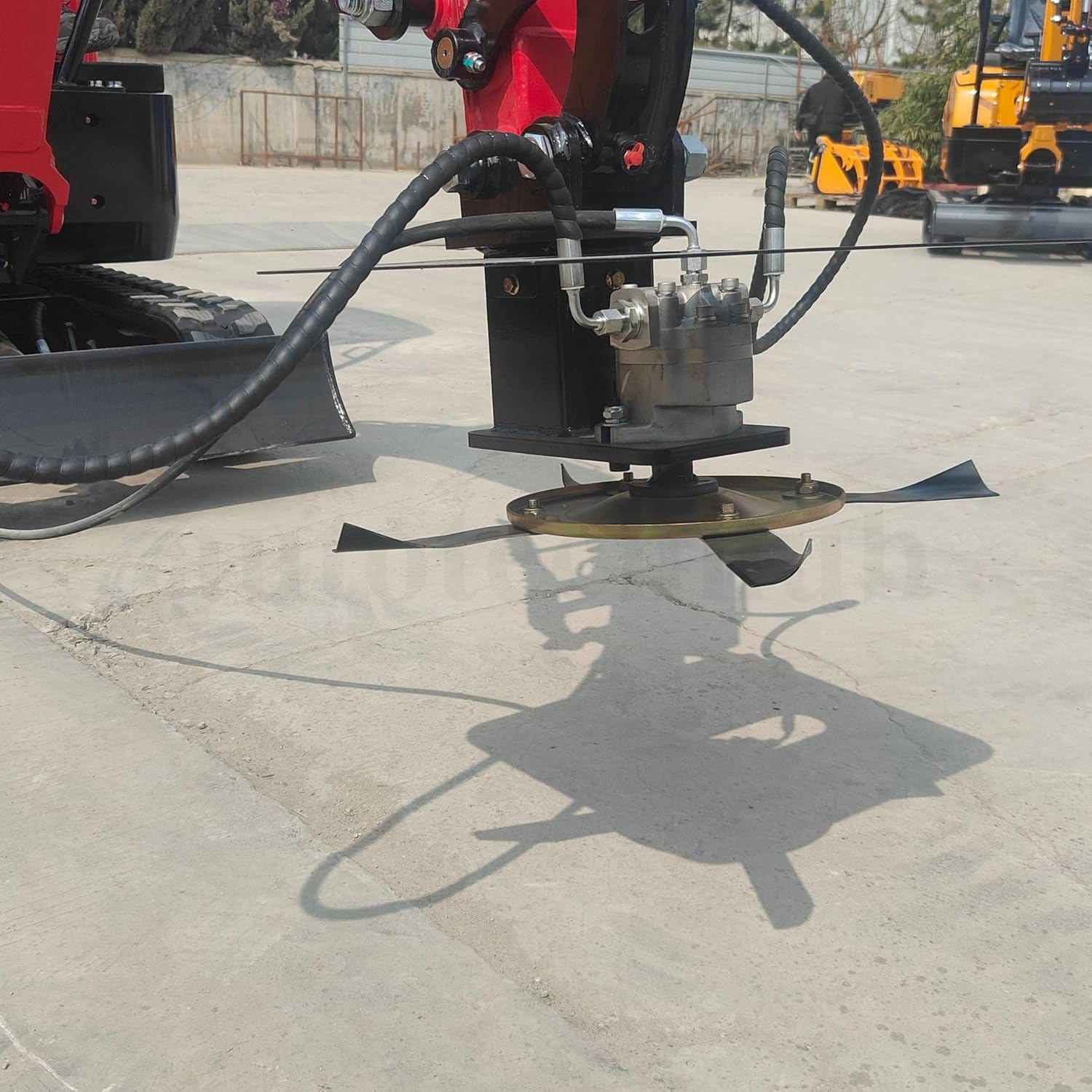 Hydraulic Grass Cutter Mower Attachment For 1-1.5ton Mini Excavator Attachment