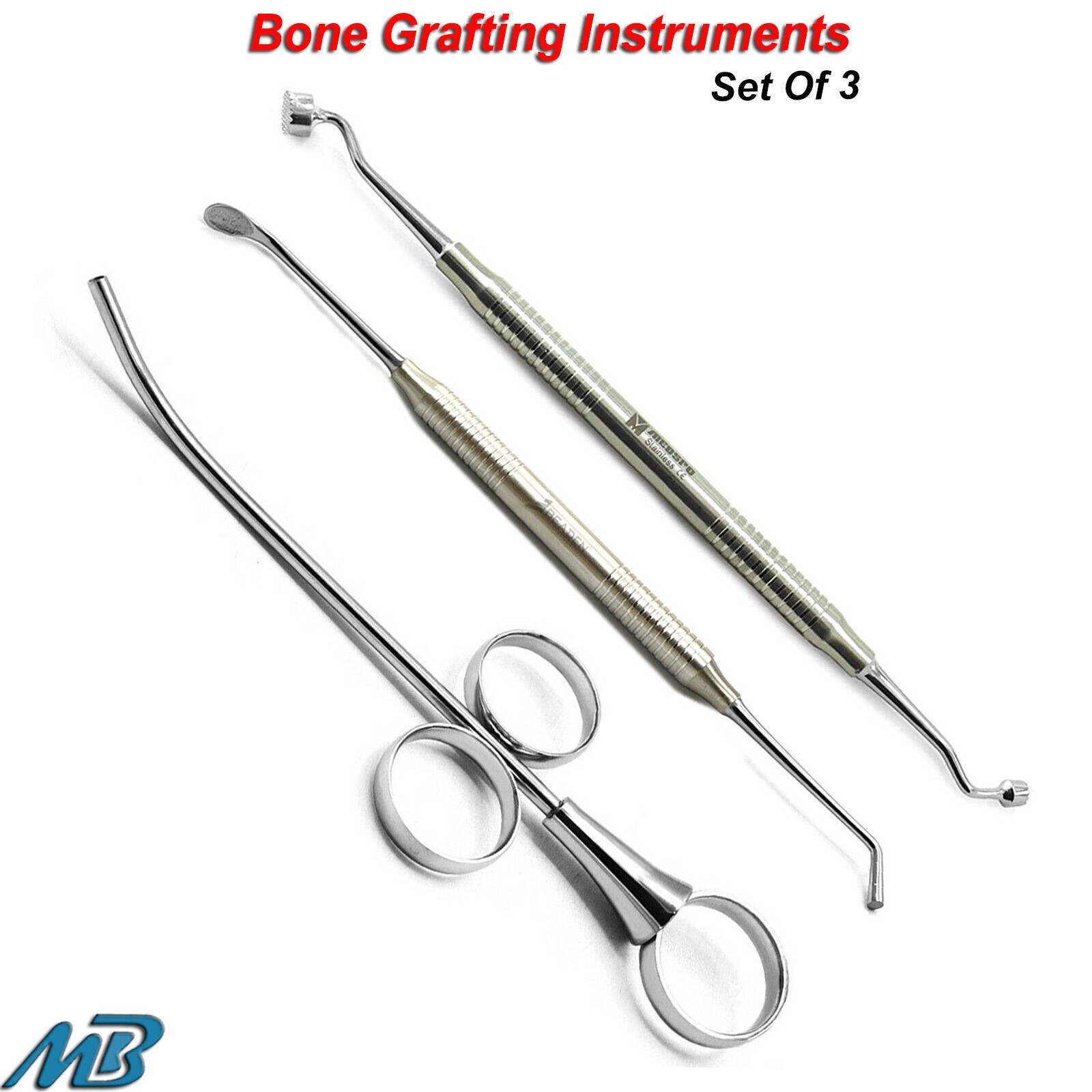Bone Graft Packer Compactor Bone Graft Syringe Dental Implant Surgery Tools Set