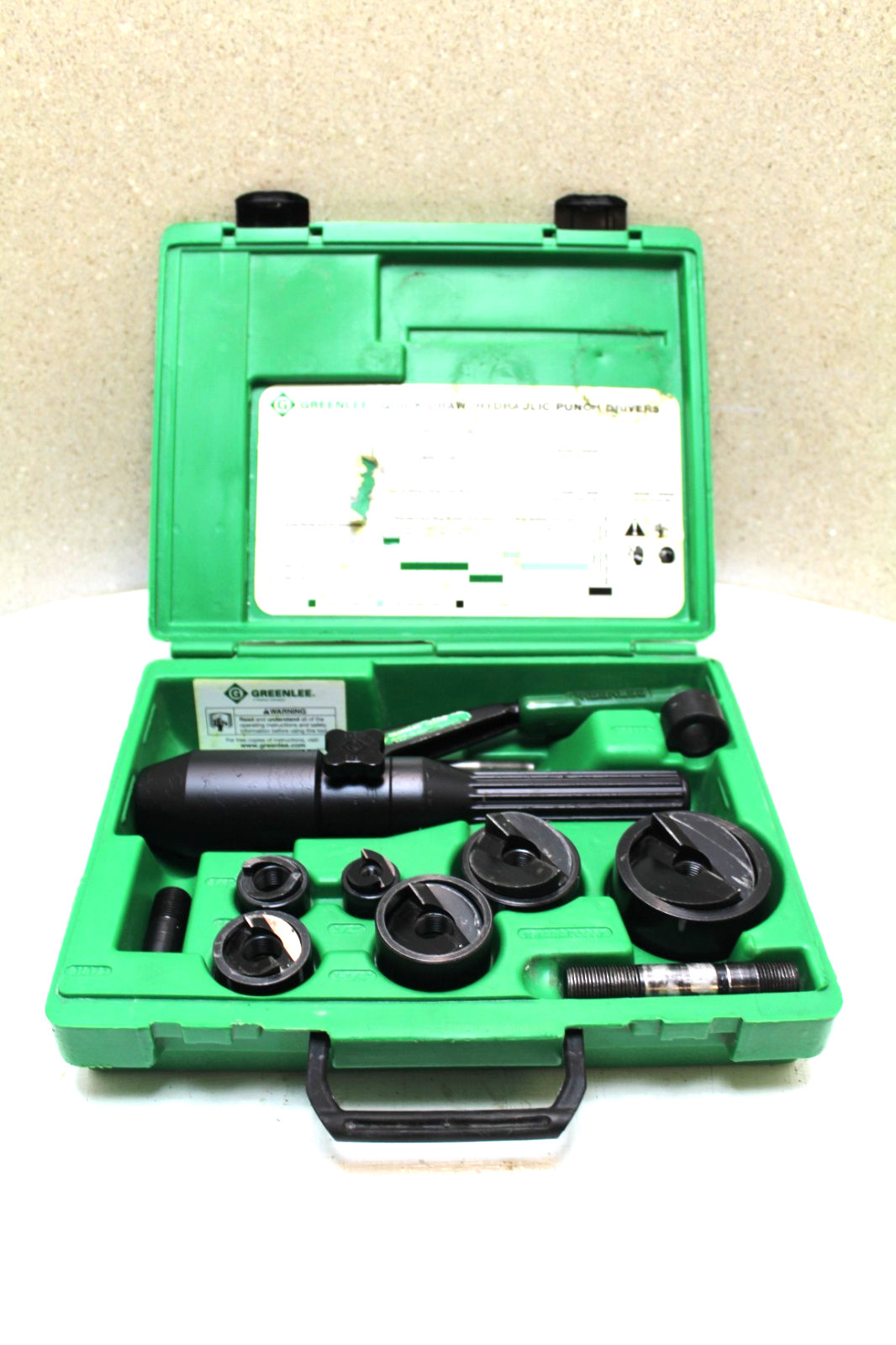 GREENLEE 7906/7806 SB Quick Draw Hydraulic Knockout Set (100% TESTED)
