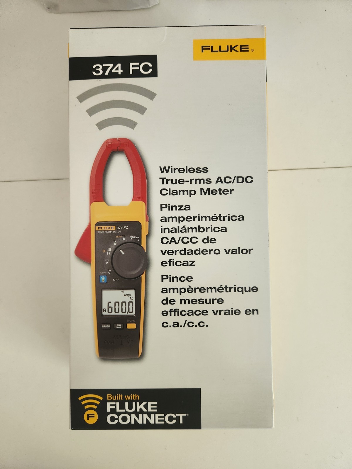 Fluke 374 FC 600 Amp AC & DC True RMS Clamp Meter with Bluetooth FLUKE-374FC New