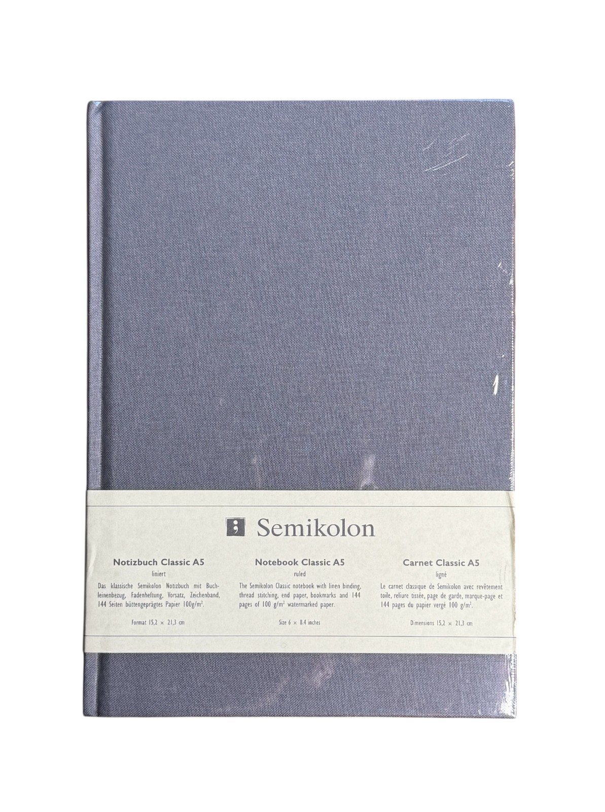 Semikolon Linen Notebook Classic A5 Ruled