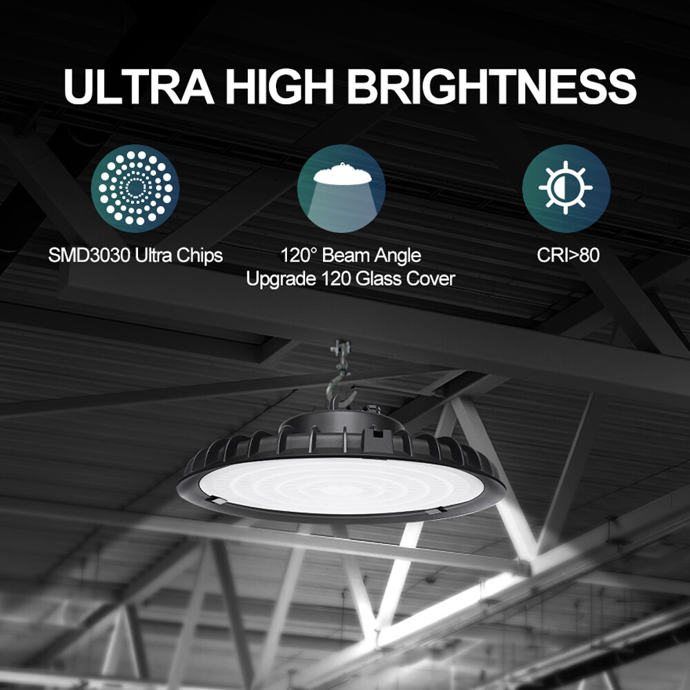 UFO LED HighBay Light 6000K 300W Warehouse Industrial High bay UFO Stadium Light