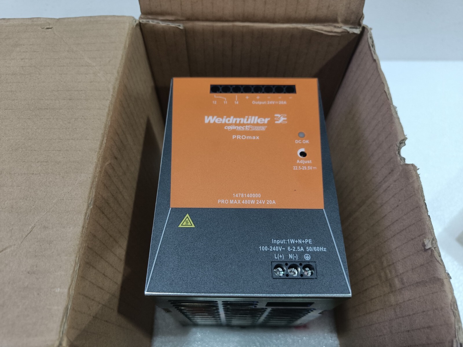 1478140000 24V 480W 20A Weidmuller MAX PRO Power Supply NEW New power 1pcs