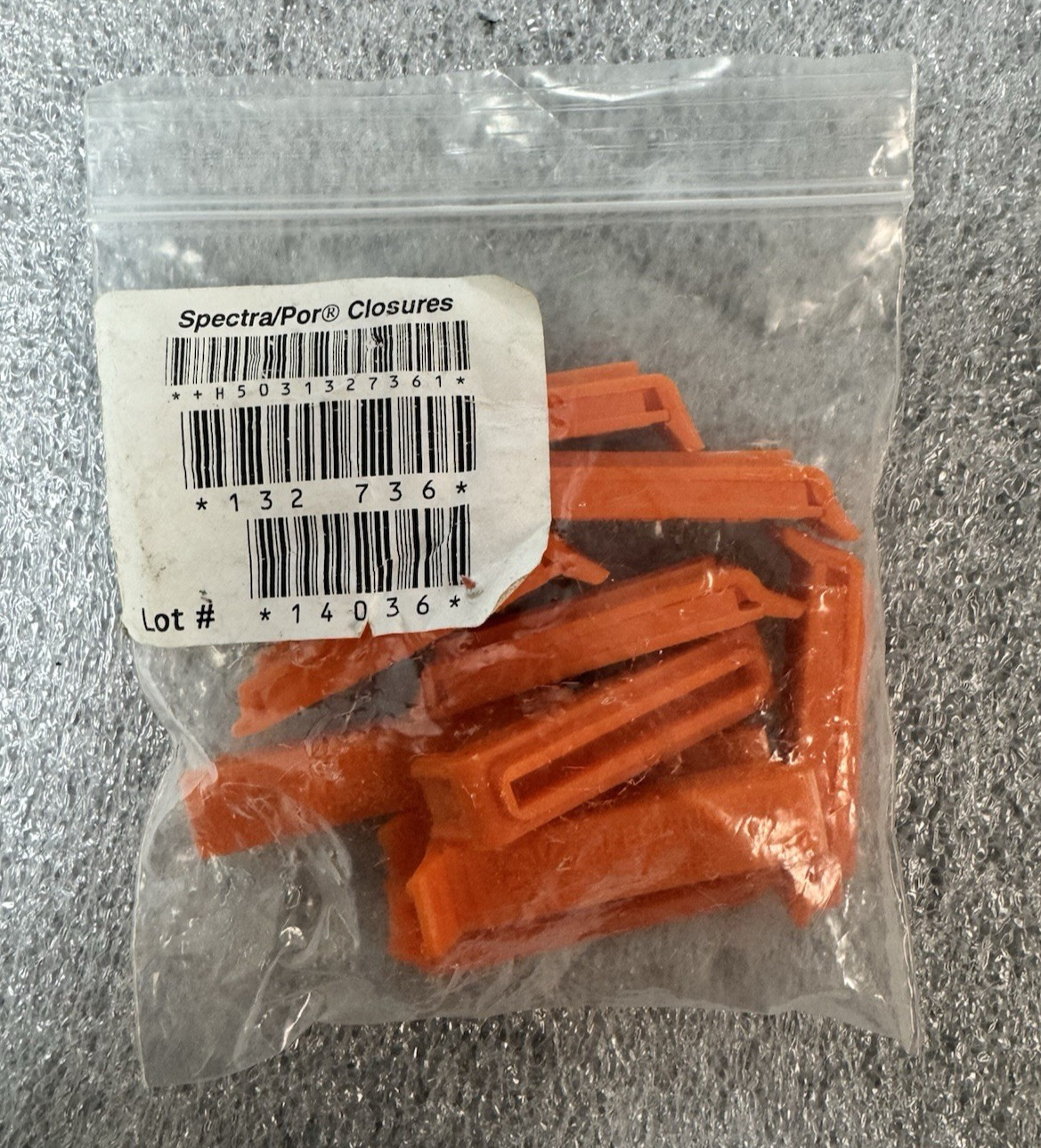 Spectra Por Cat No 132-736 Tubing Closure 35mm 10 PCS/PK