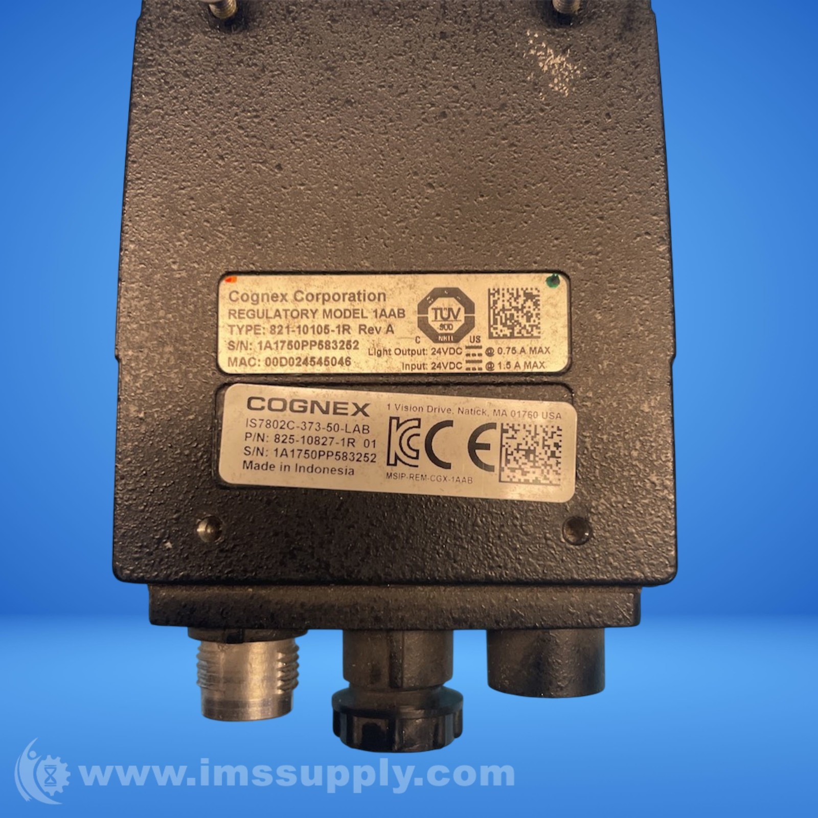 Cognex 825-10827-1R Vision Camera FNIP