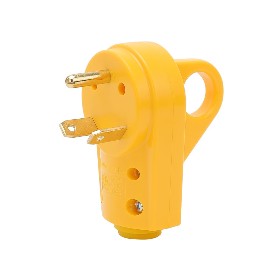 Nema TT-30P 30A 12V Male Plug,30Amp Heavy Duty RV Replacement Plug, 30AMP Plug f