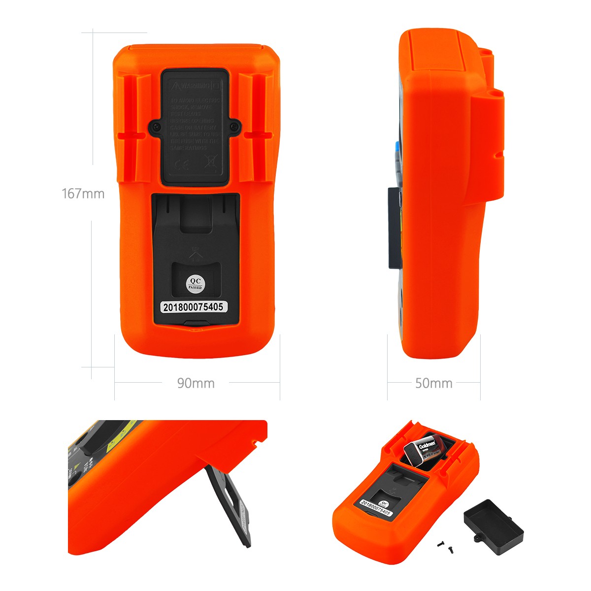 BTMETER Bluetooth Digital Multimeter 4000 Count AC/DC Voltage Current Resistance