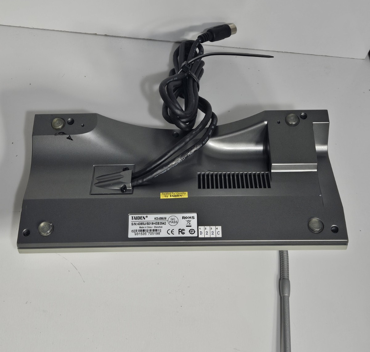 TAIDEN HCS-4385U/50 Audio Conferencing 64Ch Language Microphone Console